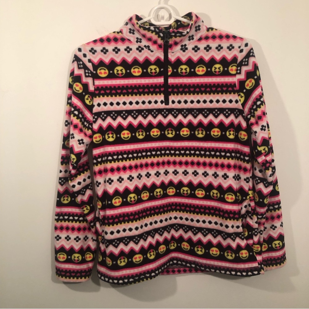 Place 1/4 zip Fleece Emoji Jacket Multicolored Junior XXL - 16